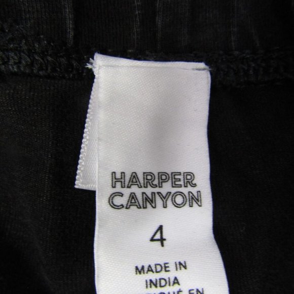 Harper Canyon NEW Girls Kids Size 4 Black Moto Leggings Pants - Picture 2 of 3